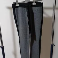 MARLENE DAM グレー サイドライン ジョガーパンツ