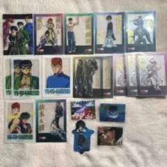 幽遊白書 ダイソー クリアカード 15点 ステッカー 4点 まとめ売り