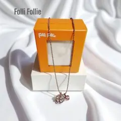 Folli Follieフォリフォリネックレスシルバーピンクボックス箱付きのサムネイル