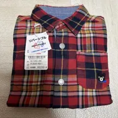 ダブルビー リバーシブルシャツ チェックシャツ 長袖 ミキハウス