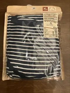 無印良品コットンウールストレッチあったかクルーネック長袖シャツS