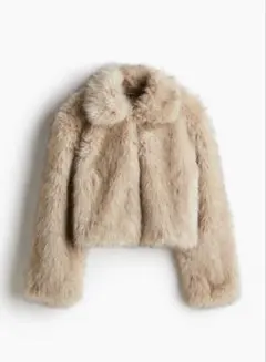 新品未使用！Ｈ&M クロップドフラッフィジャケット S 早い者勝ち！