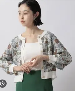 ローリーズファーム　花模様カーディガン