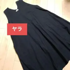 MARGARET HOWELL 麻ノースリーブチュニック 黒 ゆったりF - メルカリ