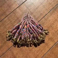 カラフル編み紐ストラップ 6インチ