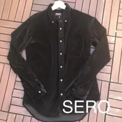 SERO ベロアシャツ　黒のサムネイル