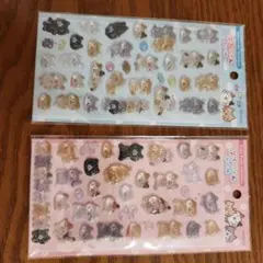 ふくふくにゃんこ　ぷくにゃんシール　2枚セットのサムネイル
