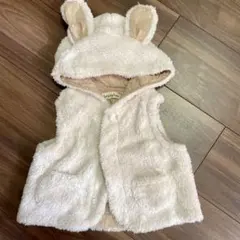 branshes うさ耳ボアベスト　アイボリー