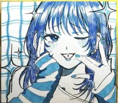p*o様 【オリジナル】「触れたら溶けそうな、青。」A4 / アリス