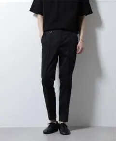 【美品】ナノユニバース　メンズ ブラック スラックス センタープレスのサムネイル