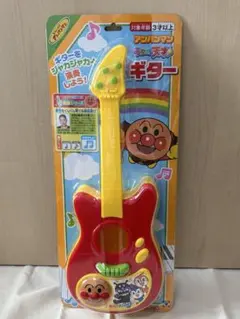【新品未使用】アンパンマン うちの子天才 ギター 楽器 知育玩具 3歳以上