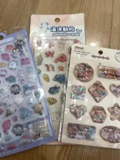 海洋動物シール　ウォーターシール　ぷくぷくキャンディシール　ボンボンドロップ