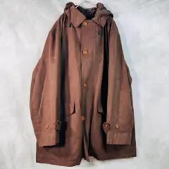 【五大陸】モッズコート　袖ベルト　ライナー付き　断熱素材　ブラウン　６　XL