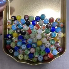 ミルフィリオリビーズ　80粒　約7mm