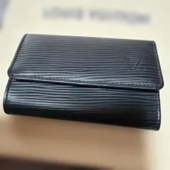 美品Louis Vuitton エピレザー ブラックキーケース