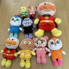 【追加しました】アンパンマンぬいぐるみ　ソフビ　セット