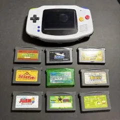 ゲームボーイアドバンス　ラミレートips液晶　エメラルド　新品電池交換済み