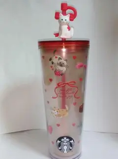 バレンタイン2026コールドカップタンブラーキャット710ml