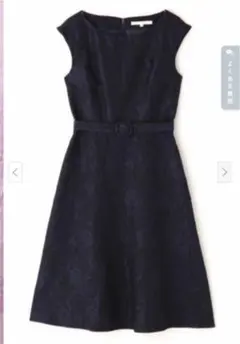 【美品】ナチュラルビューティー ジャガードワンピース