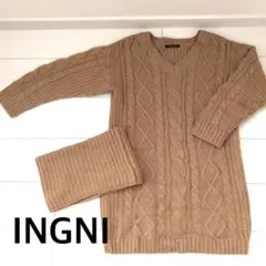 INGNI ニットワンピ スヌード付き