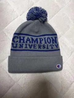 Champion UNIVERSITY ジャガード ボンボンニット帽