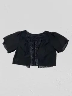 ボレロ　レースボレロ　カーディガン　結婚式　二次会　M ブラック　ワンピース