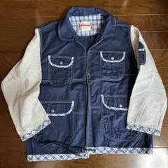 美品　McGREGOR ネイビー　紺色　アウター　ジャケット　春　上着　チェックのサムネイル