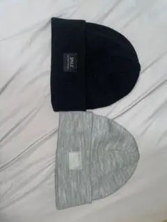 H&M ニット帽 2色セット 黒 グレー