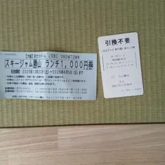 ★スキージャム勝山リフト券と食事券