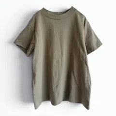 GU 半袖Tシャツ Lサイズ 綿100% カーキ