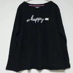 maurices ブラック トレーナー Lサイズ エンブロイダリー 刺繍