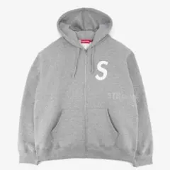 S Logo Zip Up Hooded Sweatshirt