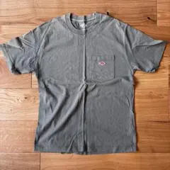 【人気】DANTON ポケットTシャツ グリーン 半袖 ロゴワッペン Mのサムネイル
