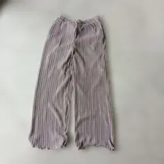 GU 薄紫 ワイドパンツ