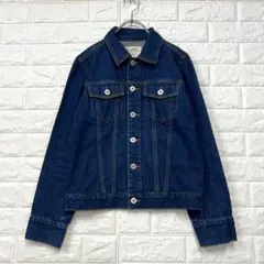 ☆【リーセンシー】メンズL相当 紺 デニムジャケット定番人気 男女兼用