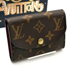 ルイヴィトン モノグラム ポルトモネ ロザリ フューシャ 二つ折り財布