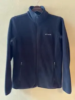 コロンビア Columbia フリースジャケット フルジップ ブラック Mサイズ