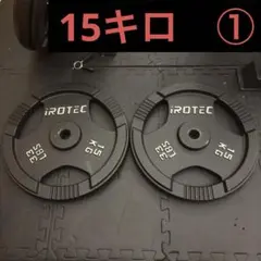 アイロテック　ダンベルプレート　15キロ　2枚セット　①
