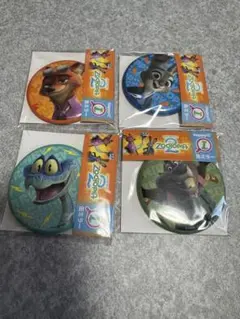 ズートピア2 ハッピーくじ　I賞　缶ミラー５種　コンプリートセット