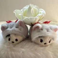 ディズニー ツムツム ぬいぐるみ マスコット 2点セット(ねこ)