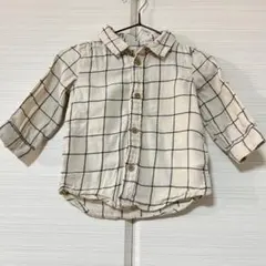 H&M チェック柄シャツ 68cm