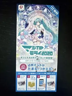 【新品】初音ミク／マジカルミライ2020／dポイントカード／藤ちょこ／非売品