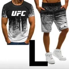 【レオナルド様専用】UFC Tシャツ　ハーフパンツ  上下セット　白　黒