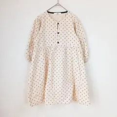 fifth フィフス キッズ ドット柄ワンピース 130 ベージュ系のサムネイル