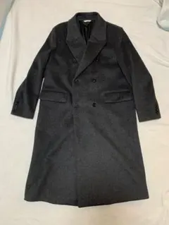 美品　ZARA ダブルブレストウール混コート