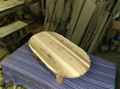 こだわり製作創りたて！国産無垢材使用・円卓テーブル・エメラルド
