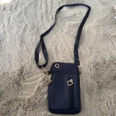 スマホショルダー　ポシェット ネイビー