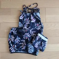 【レディース水着3点セット】ボタニカル柄 セパレート