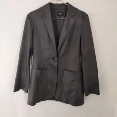 ジャケット　レザー風　黒