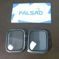 Applewatch 防水カバー serirs7 8 45mm 黒 2個入り